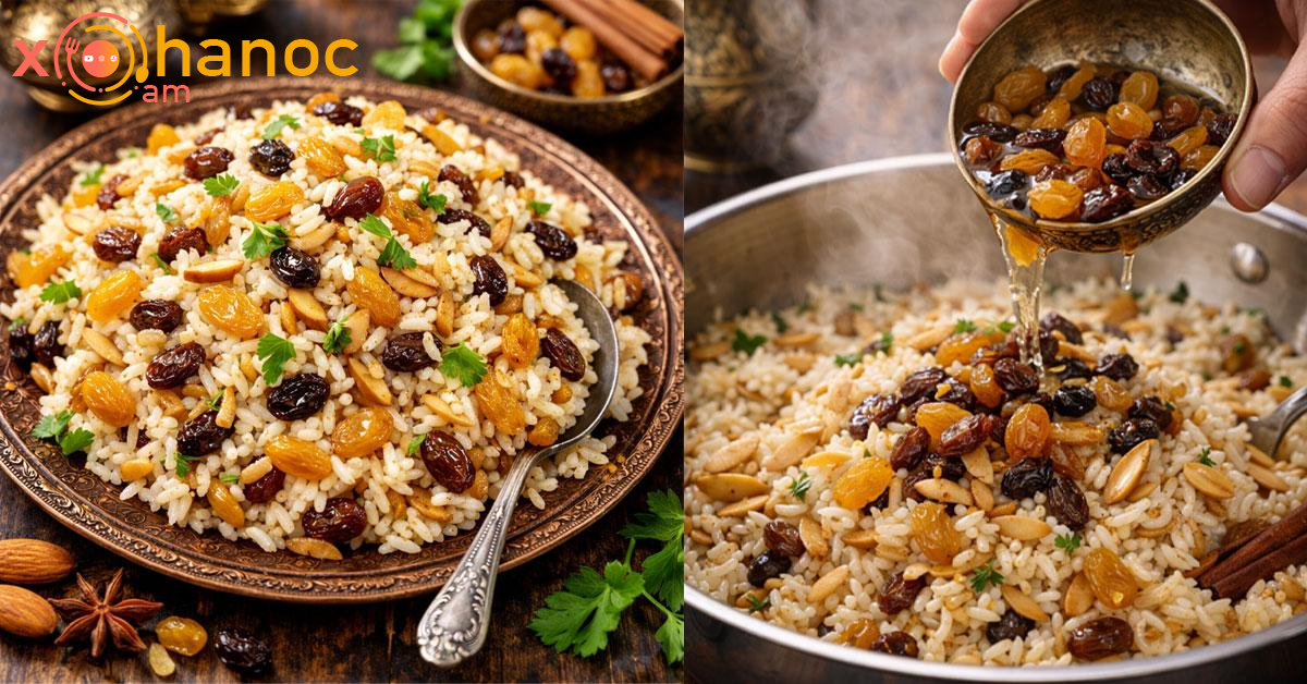 Բրնձով և չամիչով փլավը պատրաստիր այսպես, եթե ուզում ես համեղ լինի ու հատիկները հատ-հատ մնան