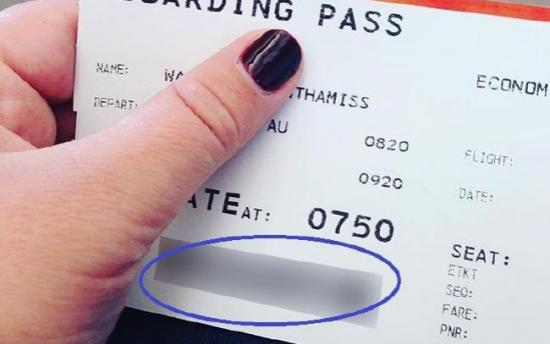 Ահա թե ինչու չի կարելի ուղևորությունից առաջ տոմսը նկարել և տեղադրել սոցիալական կայքերում 