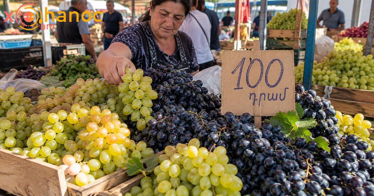 100 դրամով ընտիր խաղող են վաճառում․ ԱՀհա հասցեն, գնացեք դուք էլ առեք