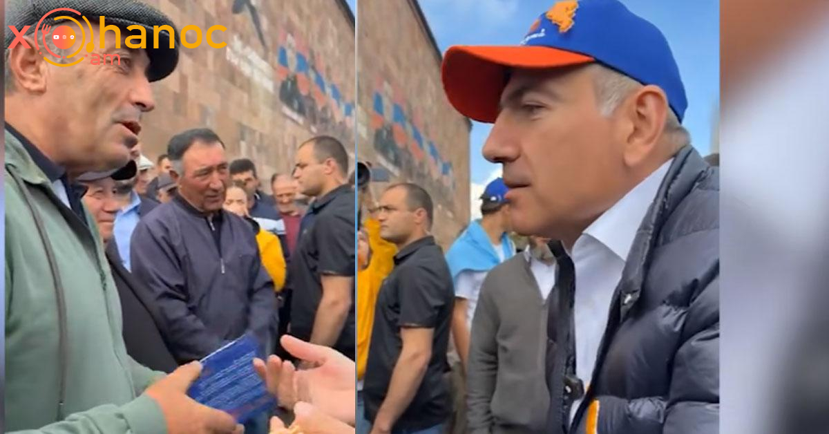 Փաշինյանը վիճում է քաղաքացու հետ․ Թեժ վեճ (Տեսանյութ)